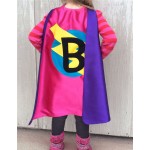 Holiday Sale - Our best selling Kids SUPERHERO Cape Personalized double sided cape - Any Initial - Boy Birthday Gift - Cost
