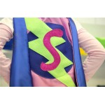 NEW Girls Superhero Cape with Initial - Personalized - FAST DELIVERY - Super hero party cape