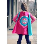 GIRLS Personalized Super Hero Cape - STAR SUPERHERO Cape - Custom Full Name Gift - Fast Delivery