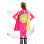 Kids  Personalized Superhero Cape - FULL NAME Custom Shield Cape - Make Believe Gift - Superhero Party - Fast Shipping - Halloween Costume