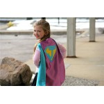 Orchid Sparkle Personalized Girl SUPERHERO CAPE - Fast Delivery - Customize with your childs initial - Kid Costume - Girl Superhero Party