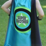 NEW - Super Brother Superhero Cape - READY to SHIP - Sibling gift - big brother gift - new baby - Ships Fast