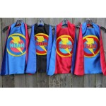 Boys PERSONALIZED SUPERHERO CAPE - Customized Full Name Cape - Superhero Party - Hero gift - Ships fast - choose your colors