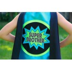 SUPER BROTHER SUPERHERO Cape - Ready to Ship - Sibling gift - big brother gift - new baby - Ships Fast