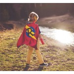 Fast Shipping - Personalized lightning bolt Superhero Cape you choose the initial -  Custom Kids Gift