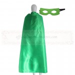 Adult Green Plain Cape with mask