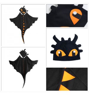 Dragon Costume Cloak with Hat Toothless Costume