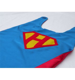 PERSONALIZED Shield SUPERHERO CAPE - Customize with your childs initial - doublesided Boy Super Hero Cape-boy birthday gift
