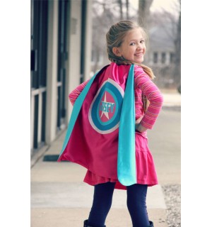 GIRLS STAR SUPERHERO Cape - Custom Full Name Gift - Personalized hero cape - Fast Delivery