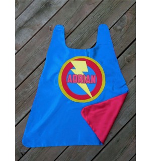 Boys Personalized Superhero Cape with full name - Quick Shipping - Customized boy birthday present - Superhero Party