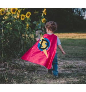 Personalized Superhero Cape - Customized with your initial choice - Lots of color choices - Boy Birthday Gift - Costume