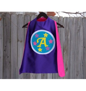 PERSONALIZED Custom Star SUPERHERO CAPE - Personalize it with your childs initial