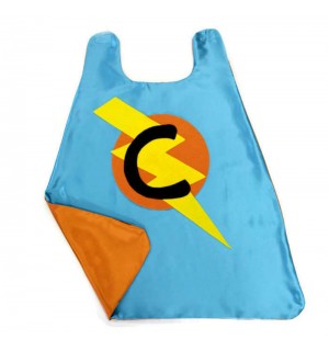Custom Kids Cape - Fast Shipping - PERSONALIZED BOYS SUPERHERO Cape - Choose the Initial - Boy Birthday Gift or Super hero party cape
