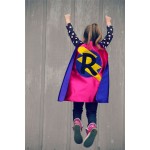 GIRLS CUSTOMIZED SUPERHERO Cape - Lots of color combinations to choose from - Girl birthday gift - Superhero Costume