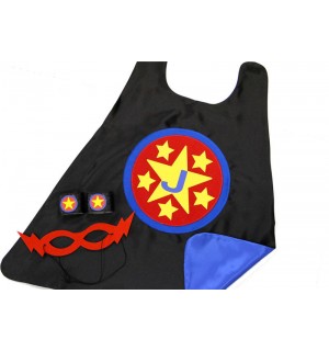BOYS PERSONALIZED Initial SUPERHERO Cape - Super star cape - Optional Accessories - Easter Ready