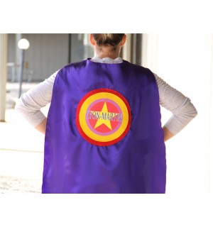 Super Anything ADULT SUPERHERO CAPE - You choose what it says - Custom Name Adult Cape - Ships Fast - Super Hero Capes for Men and Women