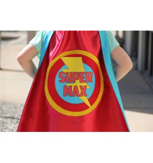 Customized Full Name Cape -  fast delivery - PERSONALIZED Kids SUPERHERO CAPE