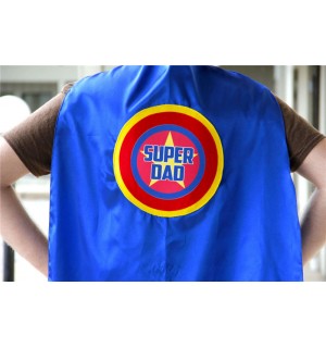 Personalized Custom Dad Cape - Ships Fast - ADULT SUPERHERO CAPE - Customized Wording - Lots of Colors - Fathers Day Ready