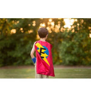 BEST SELLING Superhero Cape Personalized double sided cape - Any Initial - Boy Birthday Gift - Kids Custom Superhero HALLOWEEN Costume