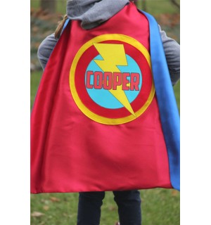 Boys PERSONALIZED SUPERHERO CAPE - Customized Full Name Cape - Superhero Party - Hero gift - Ships fast - choose your colors