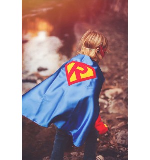 Ships Fast - Kids Halloween Costume - CUSTOMIZED BOYS SUPERHERO Cape - Personalized Shield Cape with your Childs Initial