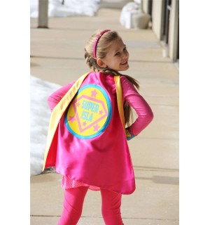 FULL NAME Custom Shield Cape - Personalized Superhero Cape - Girls Make Believe Gift - Superhero Party - Fast Shipping - Halloween Ready