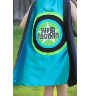 SUPER BROTHER SUPERHERO Cape - Ready to Ship - Sibling gift - big brother gift - new baby - Ships Fast