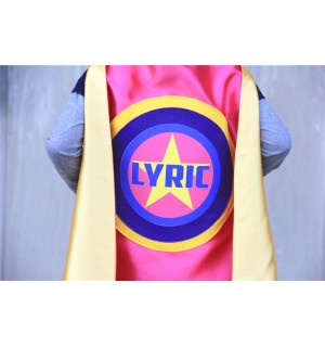 Girls FULL NAME Star SUPERHERO Cape - Full Name - Personalized hero cape - Fast Delivery - Kid costumes - Halloween ready