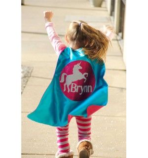 GIRLS Personalized SPARKLE UNICORN Superhero Cape - Full Name Hero Cape - Fast shipping - Girls Birthday - Easter ready
