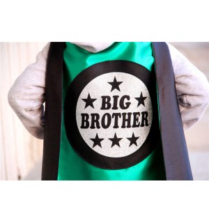 Big Brother Superhero Cape - Blue and Green - 4 combinations - NEW - SHIPS FAST - Sibling gift - big brother gift - new baby - Easter Ready