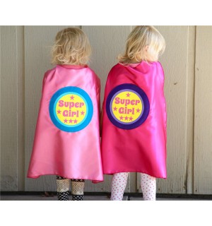 Ships Fast - SIBLING GIFT - Super Girl Superhero Cape - Big sister gift - new baby - Opition to add custom name - New Baby Gift