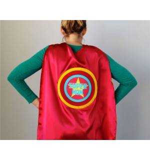 Personalized MOM or DAD SUPERHERO Cape - Adult Super Hero Cape - Ships Fast - Perfect Super Hero Capes for Men and Women
