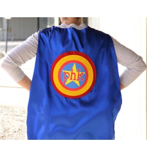 Personalized Adult SUPERHERO Cape - Customized with your Business name or Organization - Ships Fast - Super Hero Capes for Men and Women