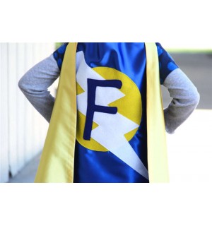 Easy kids Costume - Childrens Customized Superhero Cape - Lots of colors - Personalized cape with initial - kid costumes - superhero party