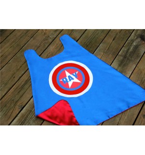 Halloween Ready - Kids Personalized Star Superhero CAPE - Customized kid gift - Full name Super hero birthday gift - Fast Ship