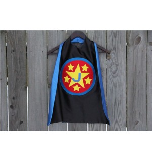 New - PERSONALIZED SUPERHERO Cape - Customized with your childs INITIAL - Customized Christmas Gifts for Kids - Personalized Presents