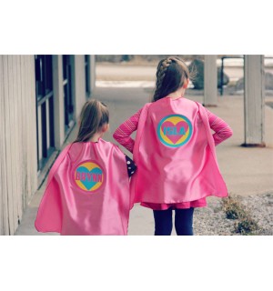 MINT Girls PERSONALIZED Superhero Cape - Easter Ready - Customized Name - Choose mint or bubblegum pink - Fast Shipping - Aqua and Pink