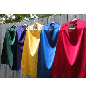 BLANK ADULT sized Super Hero Cape single sided you pick the color